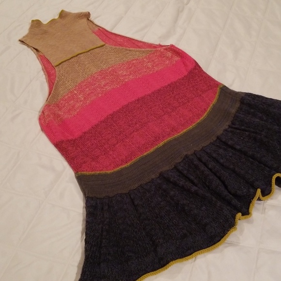 Free People loose knit tunic color block - Picture 6 of 7